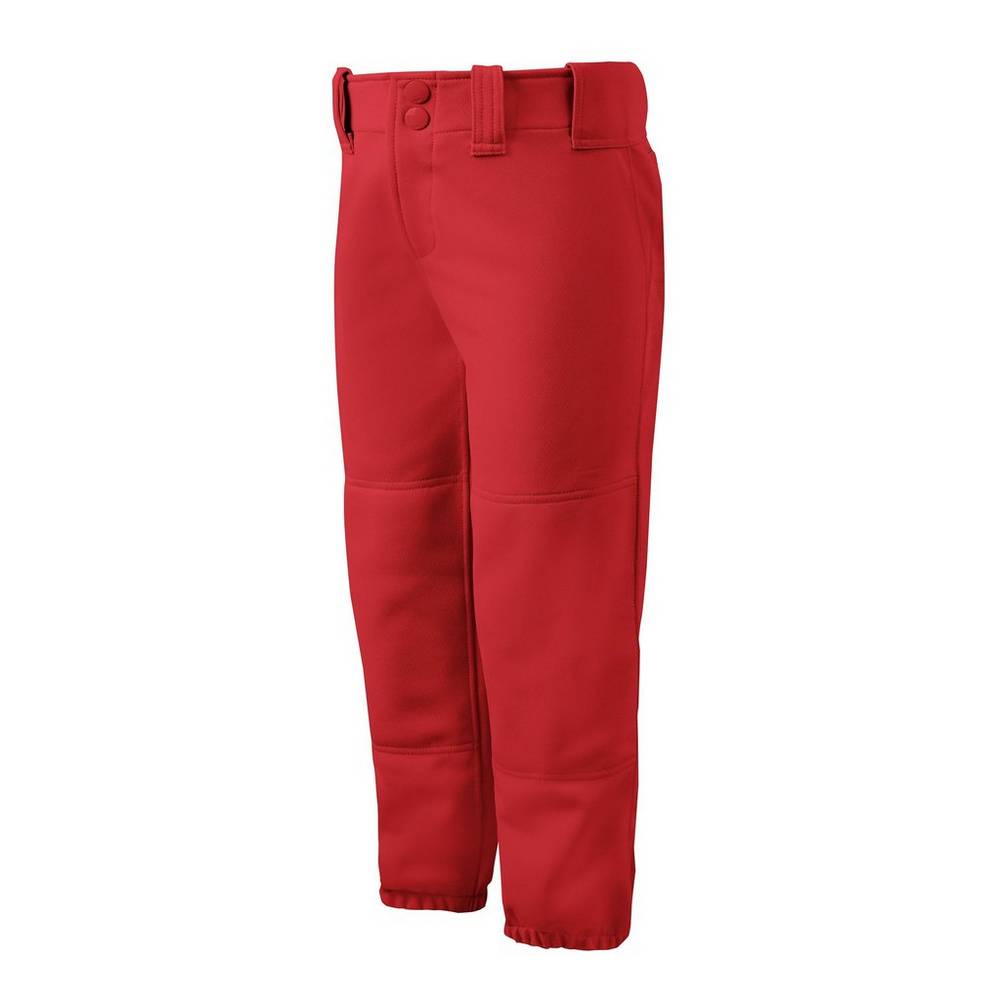 Mizuno Women's Belted Softball Pants Red (350150-SHU)